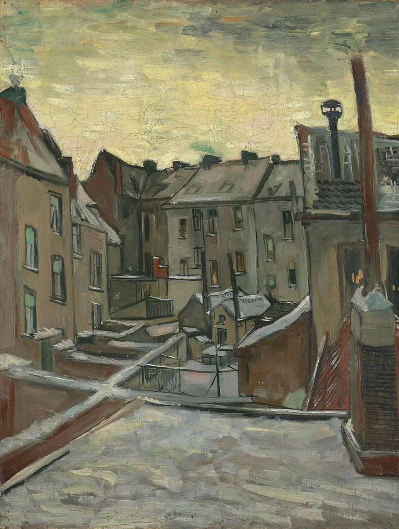 背面から見た家々 - Vincent van Gogh