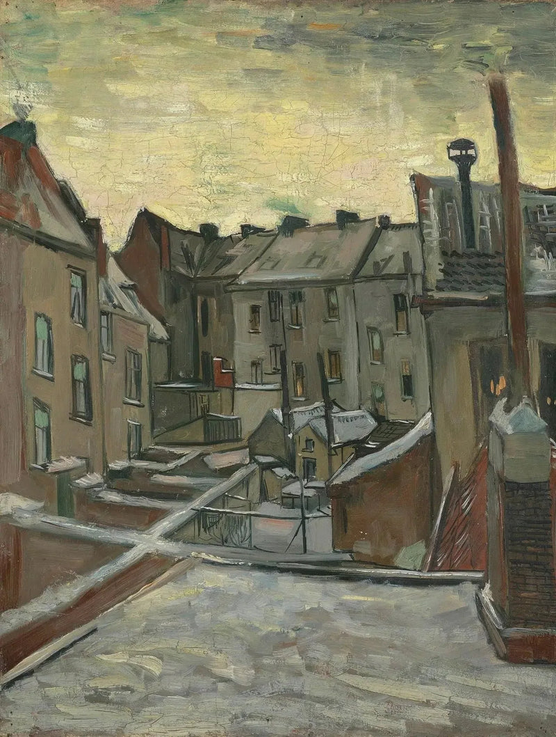 背面から見た家々 - Vincent van Gogh