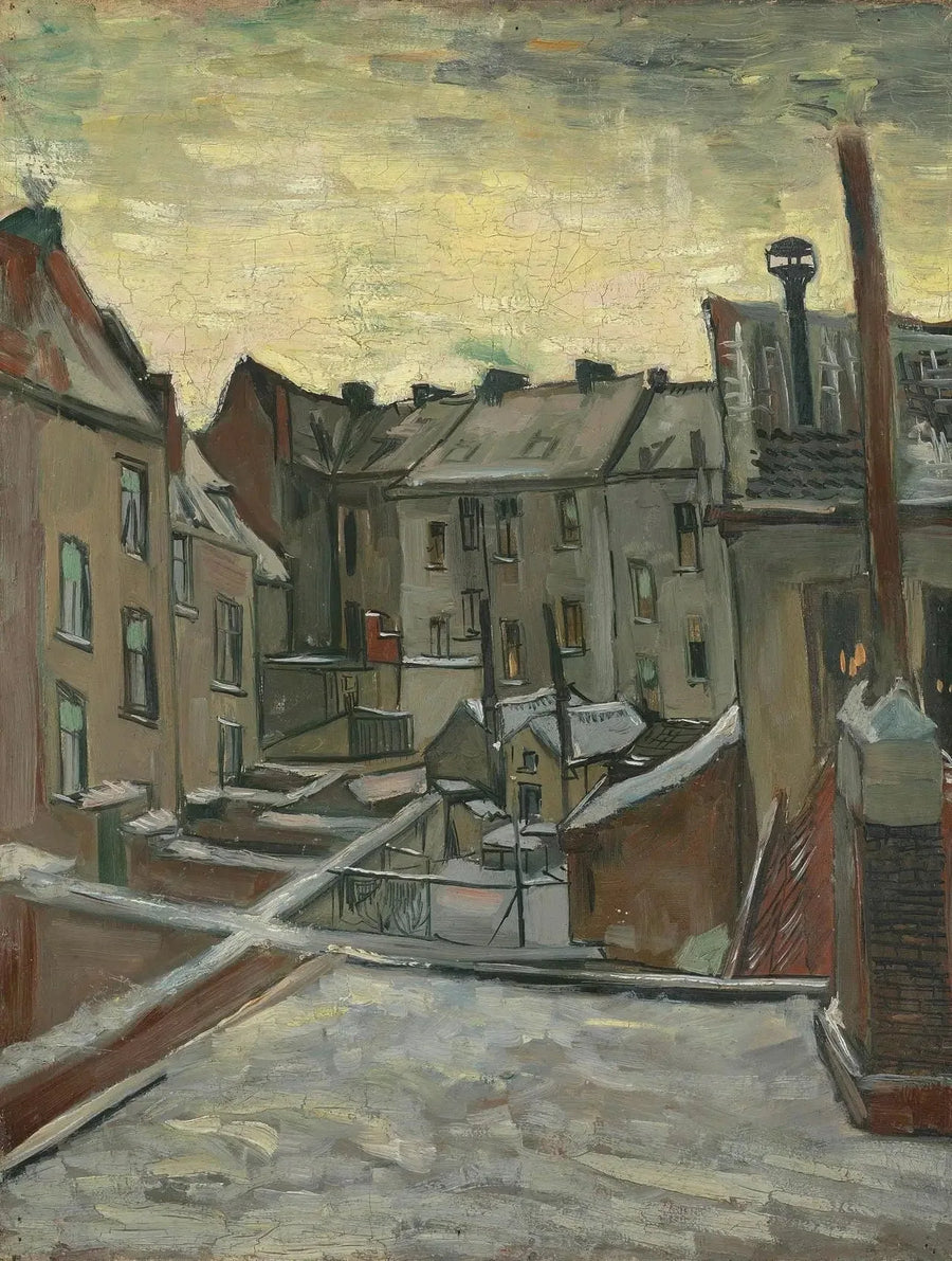 背面から見た家々 - Vincent van Gogh