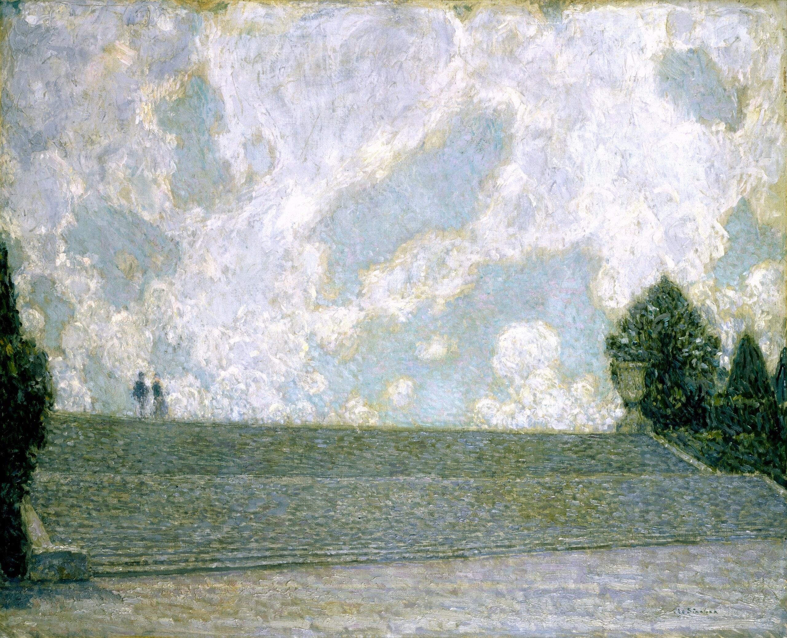 Marches du Château de Versailles (Les Marches du Palais Versailles) - Henri Le Sidaner - Alpha Reproduction