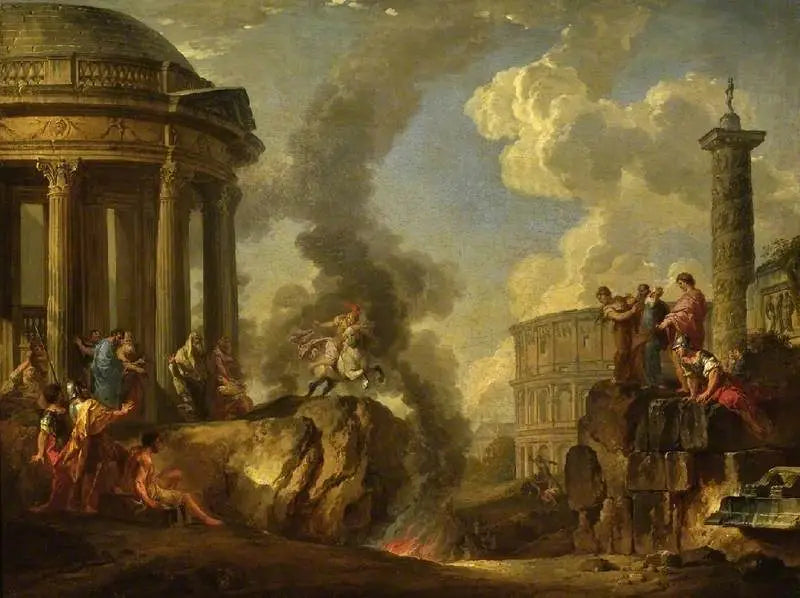 マルクス・クルティウスが湾に飛び込む - ジョバンニ・パオロ・パニーニ

Source:
Marcus Curtius sautant dans le golfe - Giovanni Paolo Panini