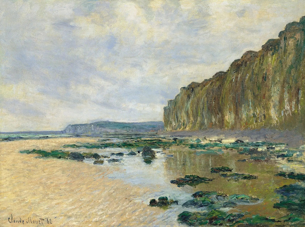 Marée basse devant Varengeville - Claude Monet image 1 copie peinte à la main à l’huile