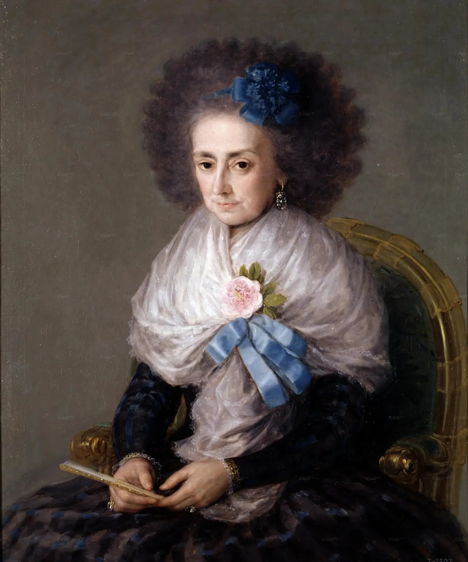 María Antonia Gonzaga, marquise douairière de Villafranca - Francisco de Goya image 1 tableau peint à l’huile sur toile
