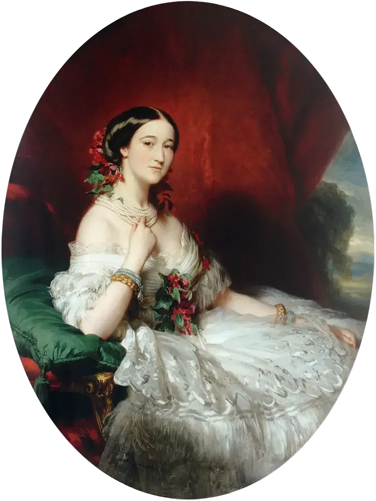 マリア・フランシスカ・デ・サレス・ポルトカレロ - フランツ・ザヴェル・ウィンターホルター

Source:
María Francisca de Sales Portocarrero - Franz Xaver Winterhalter