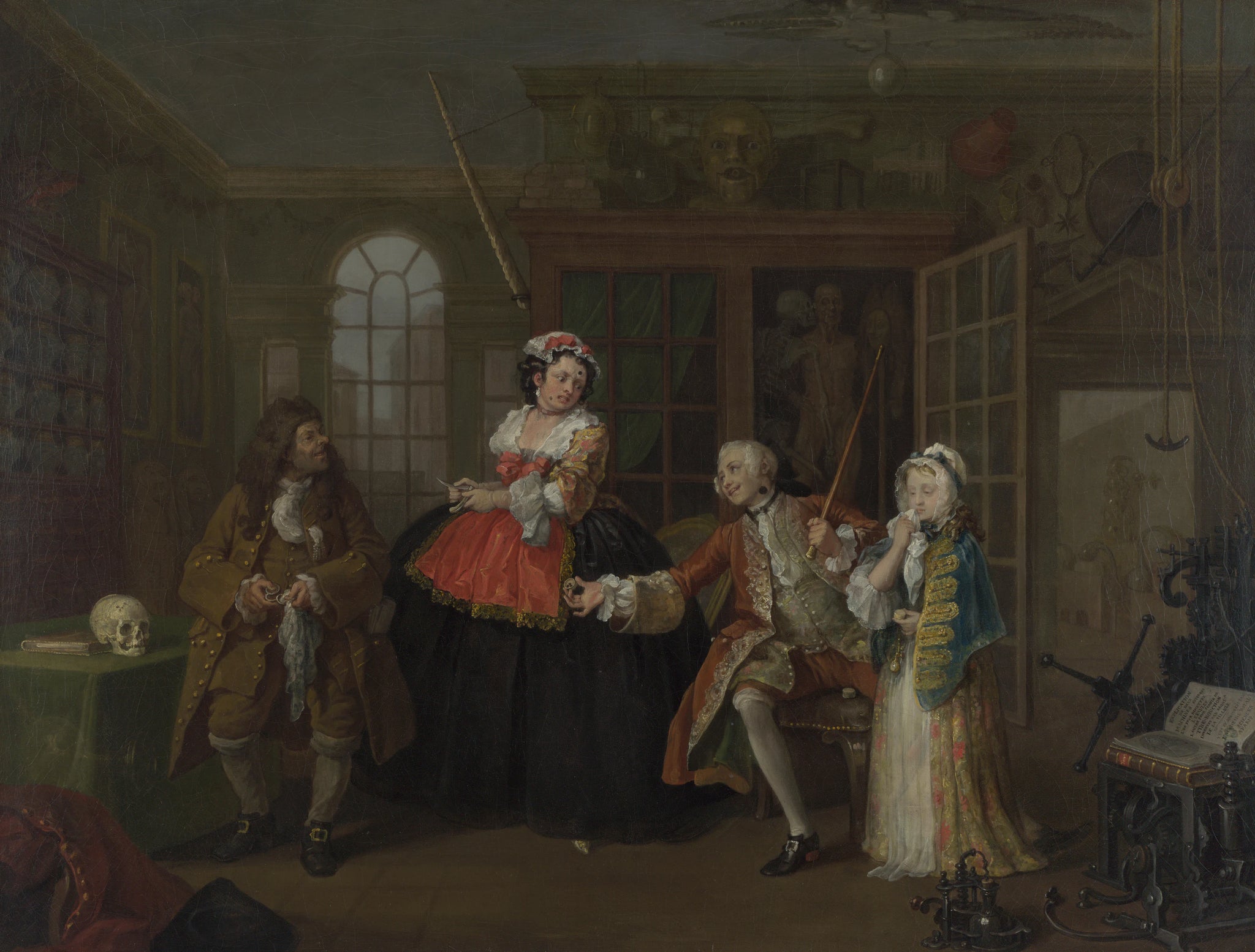 Mariage à la mode : 3, L'inspection - William Hogarth