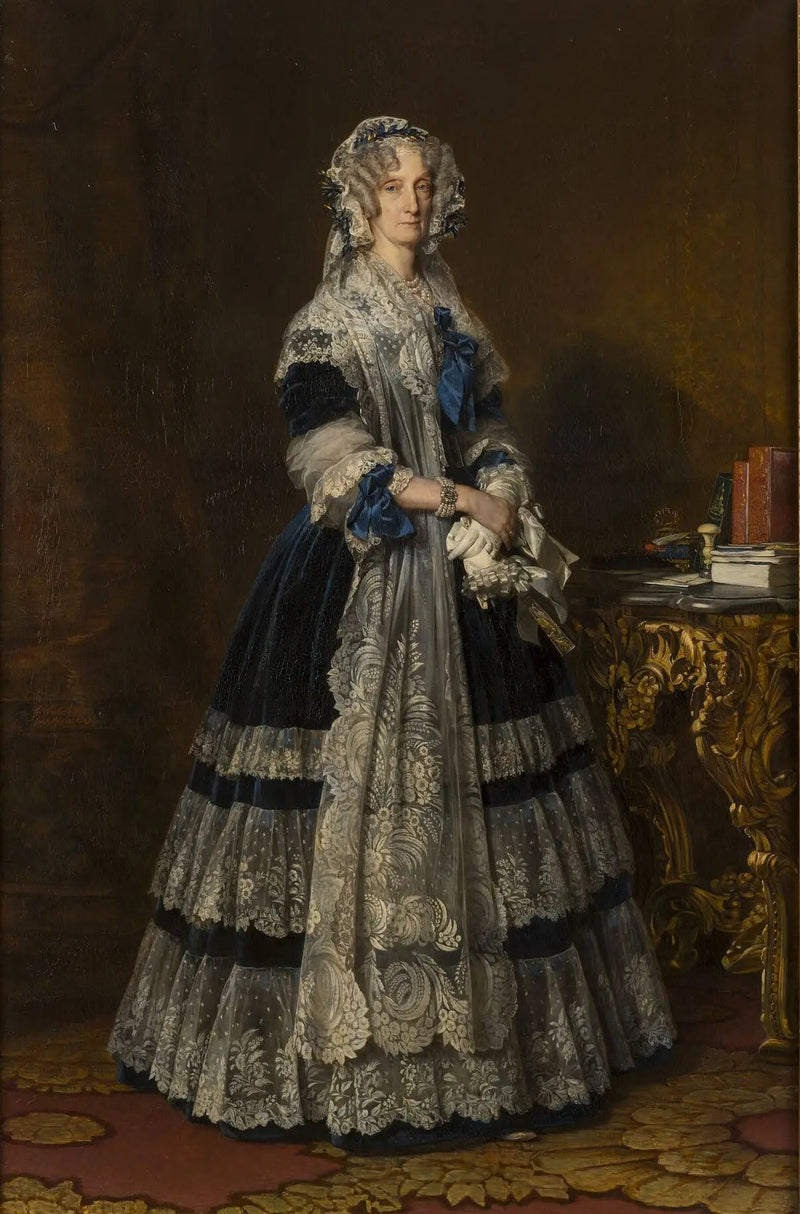 マリー＝アメリ・ド・ブルボン、二シチリア王女、フランス王妃（1782-1866） - フランツ・ザーヴァー・ウィンターhalter

Source:
Marie-Amélie de Bourbon, princesse des Deux Siciles, reine des Français (1782-1866) - Franz Xaver Winterhalter