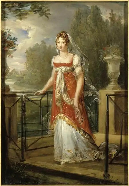 マリー＝アヌシアード＝キャロライン・ボナパルト、ナポリ王妃、ヌイリー城（1782-1839） - フランソワ・ジェラール

Source:
Marie-Annuciade-Caroline Bonaparte, reine de Naples, au château de Neuilly (1782-1839) - François Gérard