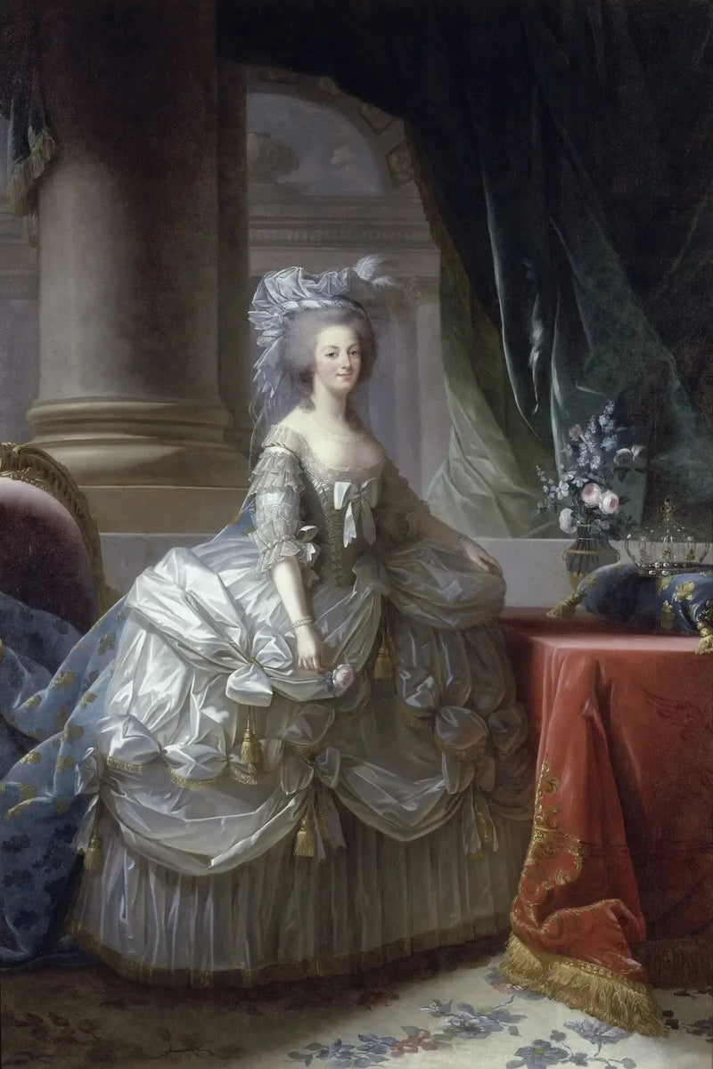 フランスのマリー・アントワネット王妃（1755-1793） - エリザベート・ヴィジェ・ルブラン

Source:
Marie-Antoinette, reine de France (1755-1793) - Élisabeth Vigée Le Brun