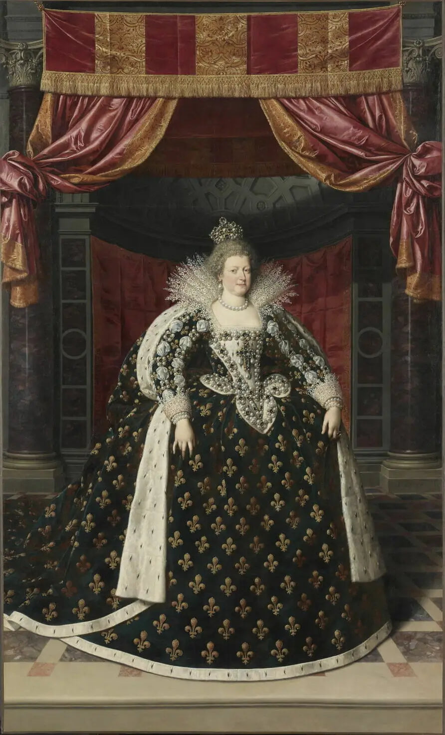 Marie de Médicis reine de France - Frans Pourbus the Younger - Alpha Reproduction