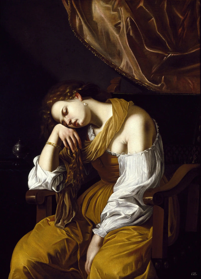 マリー・マドレーヌの憂鬱 - アルテミシア・ジェンティレスキ

Source:
Marie-Madeleine en mélancolie - Artemisia Gentileschi