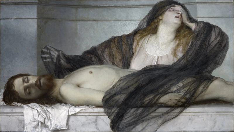 マリー＝マドレーヌ、死んだキリストを泣く - アルノルト・ベックリン

Source:
Marie-Madeleine pleurant le Christ mort - Arnold Böcklin