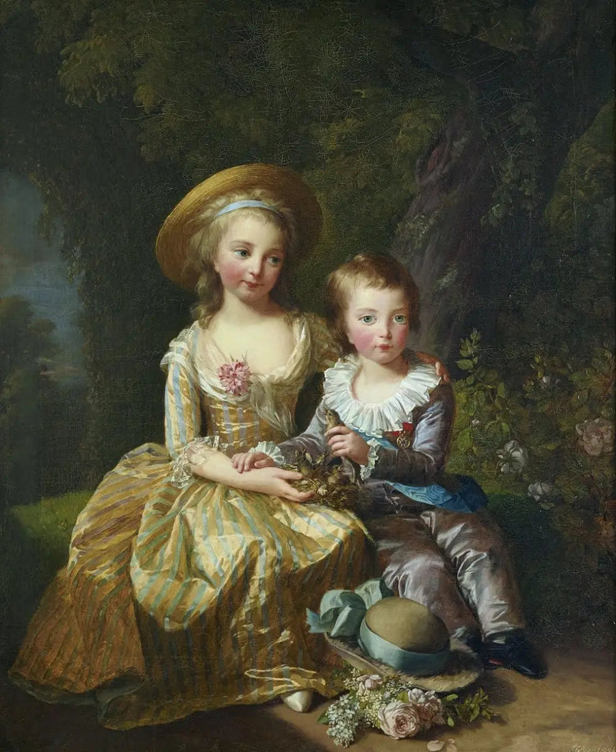 マリー＝テレーズと彼女の弟であるイルカ - エリザベス・ヴィジェ・ル・ブラン

Source:
Marie-Thérèse et son frère le dauphin - Élisabeth Vigée Le Brun