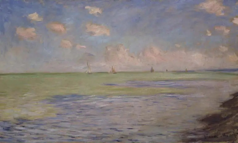 Reproduction du tableau « Marine à Pourville - Claude Monet » par Alpha Reproduction en peinture à l’huile