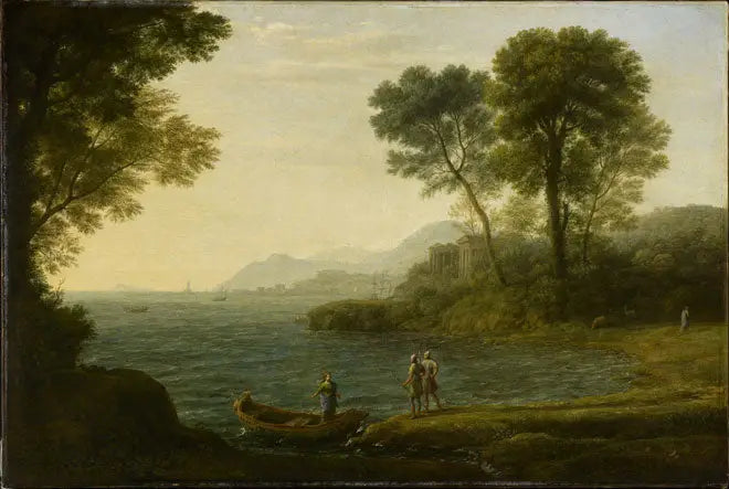 Marine avec l’embarquement de Carlo et Ubaldo - Claude Lorrain - Alpha Reproduction