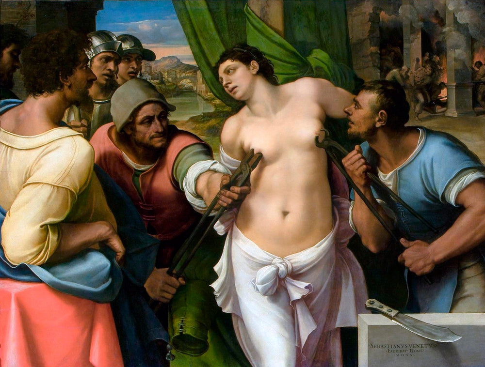Martyre de Sainte Agathe - Sebastiano del Piombo image 1 reproduction de peinture à l’huile