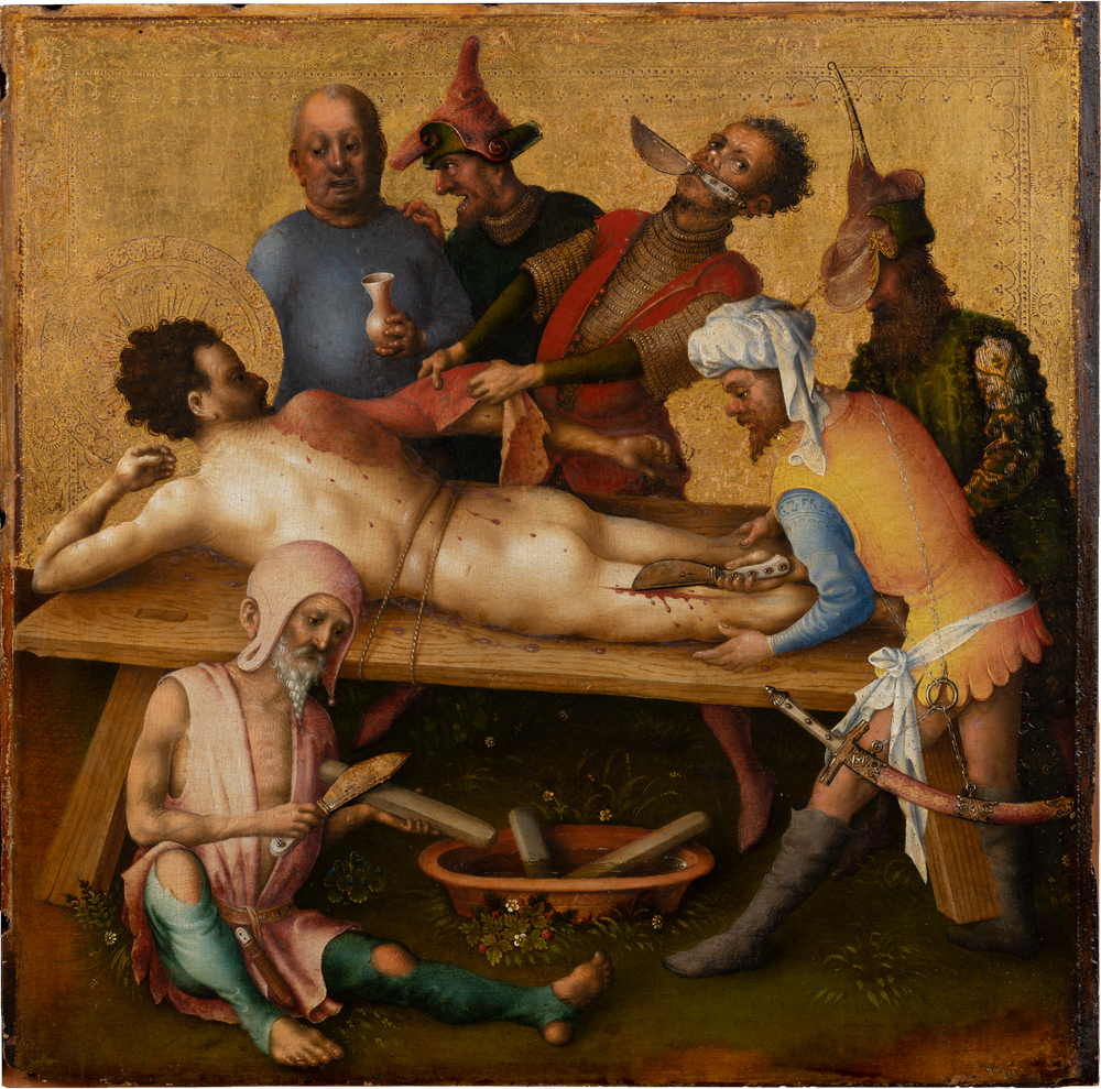 Martyre des Apôtres : Martyre de saint Barthélemy - Stefan Lochner image 1 tableau peint à l’huile sur toile