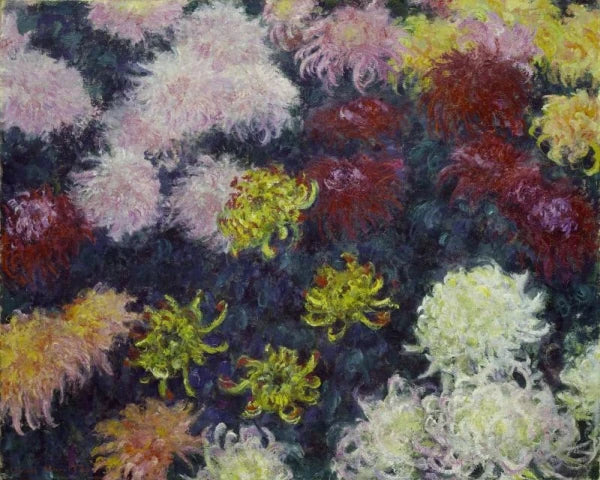 菊の群生 - クロード・モネ