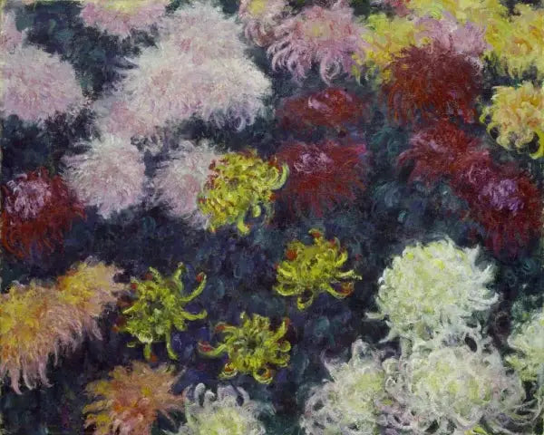 Massif de chrysanthèmes - Claude Monet image 1 reproduction réalisée par Alpha Reproduction