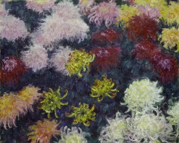 菊の群生 - クロード・モネ
