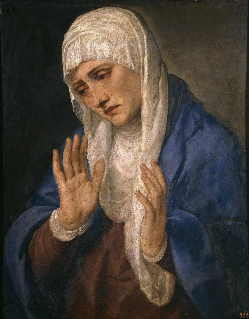 手を広げたマーテル・ドロローサ - ティツィアーノ