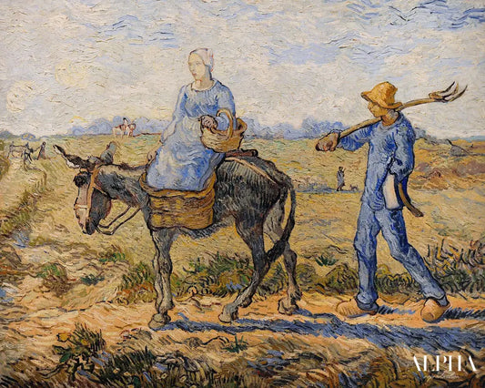 Matin, sortie au travail - Van Gogh - Reproductions de tableaux et peintures haut de gamme