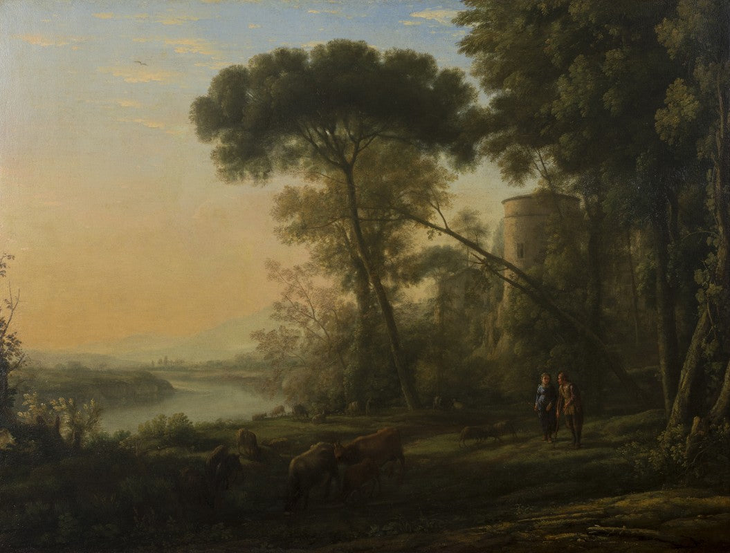 Matin: Un paysage boisé - Claude Lorrain - Alpha Reproduction