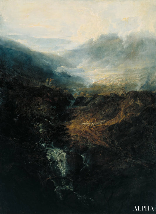 Matinée parmi les coniston fells Cumberland - William Turner - Reproductions de tableaux et peintures haut de gamme