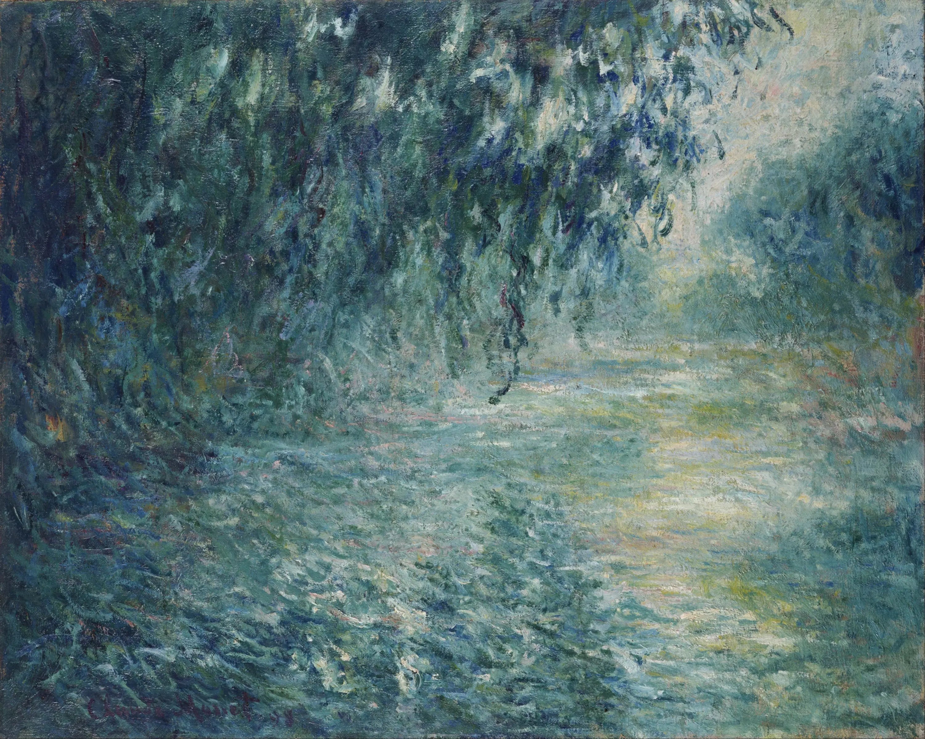 Matinée sur la Seine, temps de pluie - Claude Monet image 1 copie peinte à la main à l’huile
