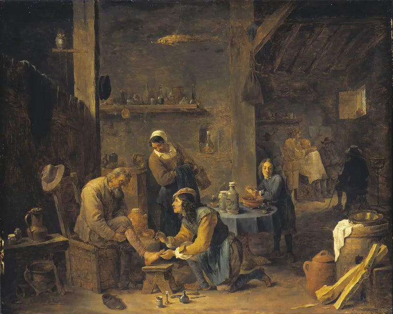 村の医者が患者を訪問している - デイヴィッド・テニエール・ル・ジュヌ

Source:
Médecin de village rendant visite à un patient - David Teniers le Jeune