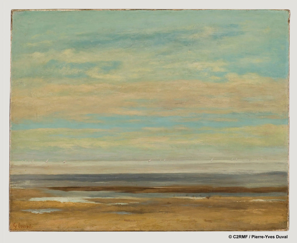 Mer calme à Palavas - Gustave Courbet image 1 tableau peint à l’huile sur toile