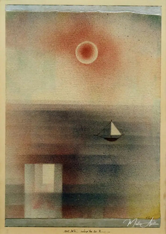 Mer calme près de Z...- Paul Klee - Reproductions de tableaux et peintures haut de gamme