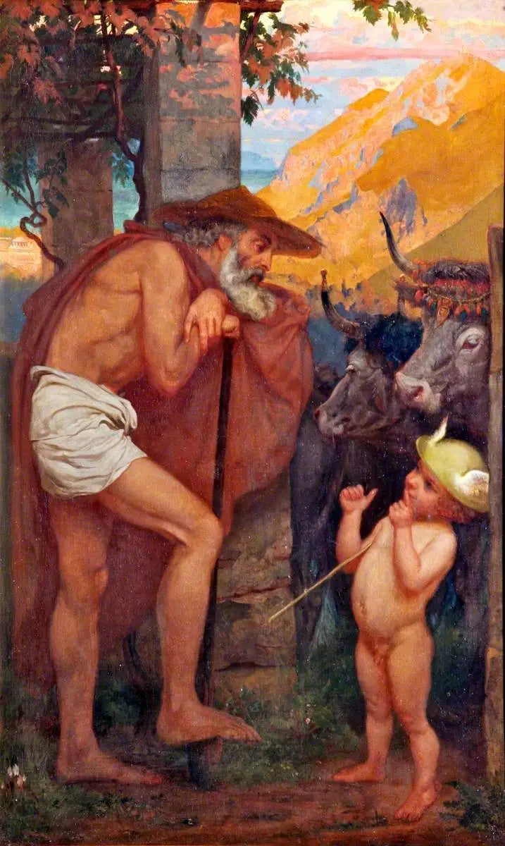 神々の家畜を運ぶ空飛ぶ水銀 - エドワード・ポインター

Source:
Mercure volant le bétail des dieux - Edward Poynter