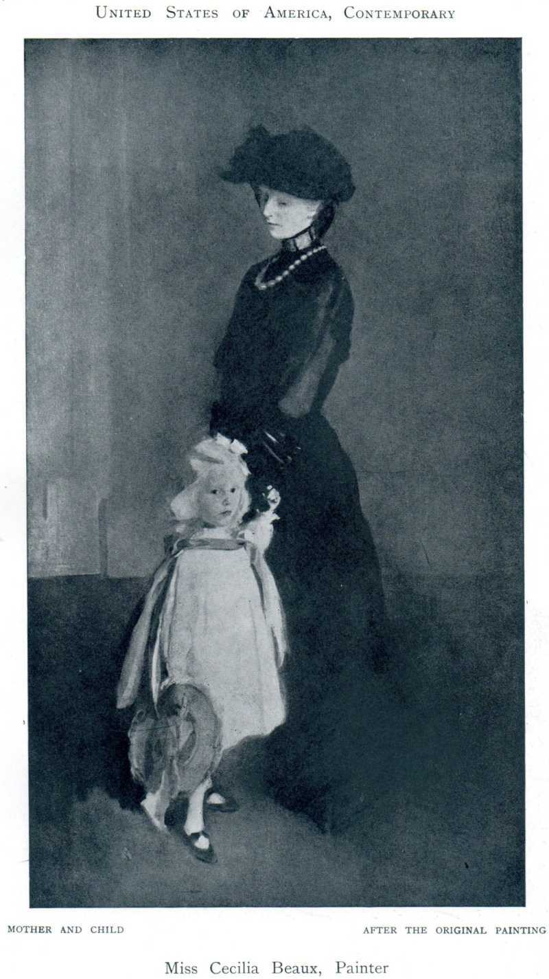 Mère et enfant - Cecilia Beaux image 1 copie peinte à la main à l’huile