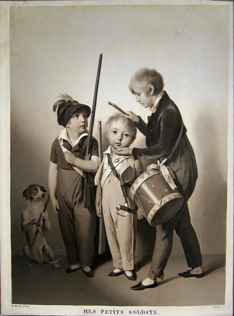 私の小さな兵士たち - ルイ＝レオポルド・ボイリー

Source:
Mes petits soldats - Louis-Léopold Boilly