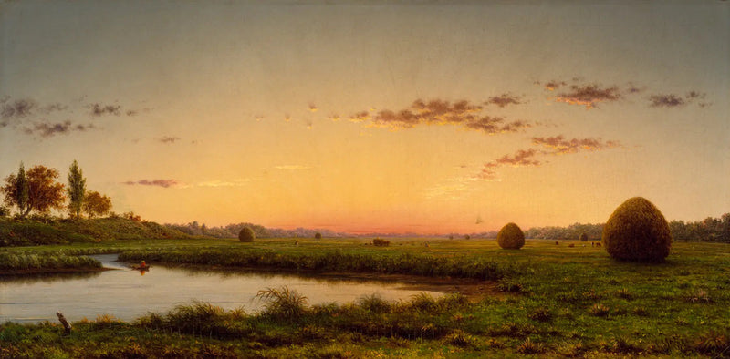 ニューベリーポートの湿地帯にある干し草の穂 - マーティン・ジョンソン・ヒード

Source:
Meules de foin dans les marais de Newburyport - Martin Johnson Heade