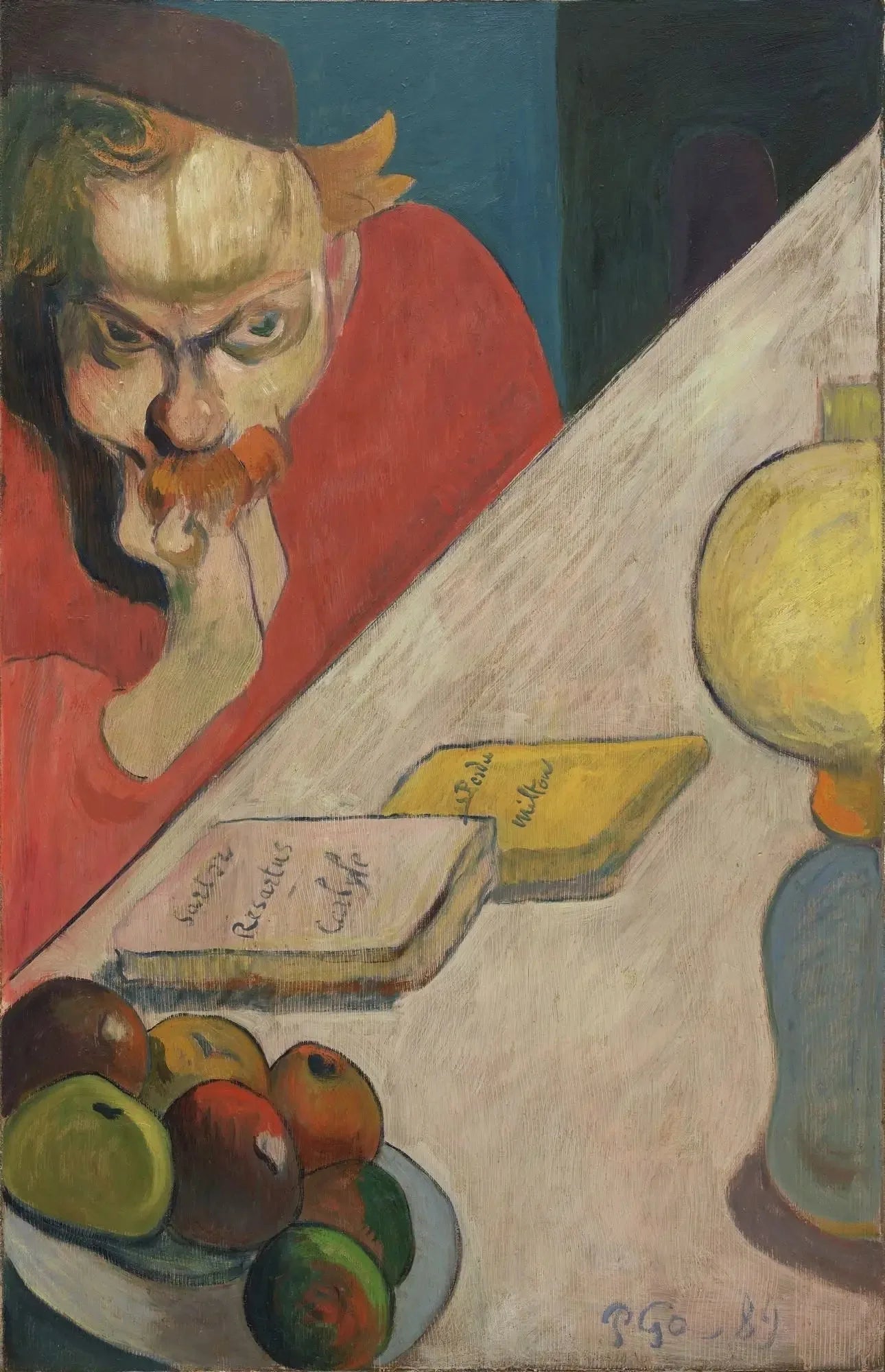 Meyer de Haan (Sous la lampe) - Paul Gauguin image 1 copie peinte à la main à l’huile