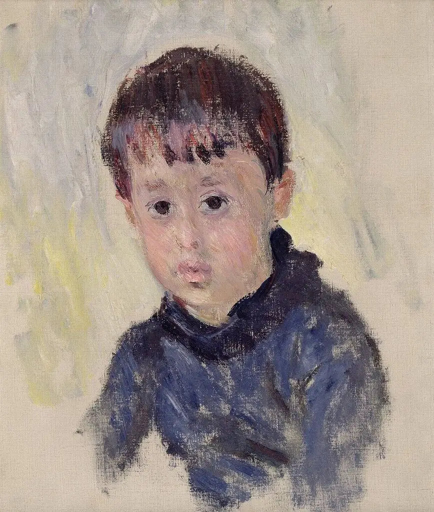 Michel Monet au chandail bleu - Claude Monet image 1 copie peinte à la main à l’huile