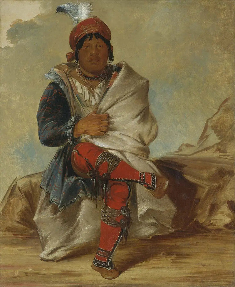ミッケノパー、部族の長 - ジョージ・キャトリン

Source:
Mick-e-no-páh, chef de la tribu - George Catlin