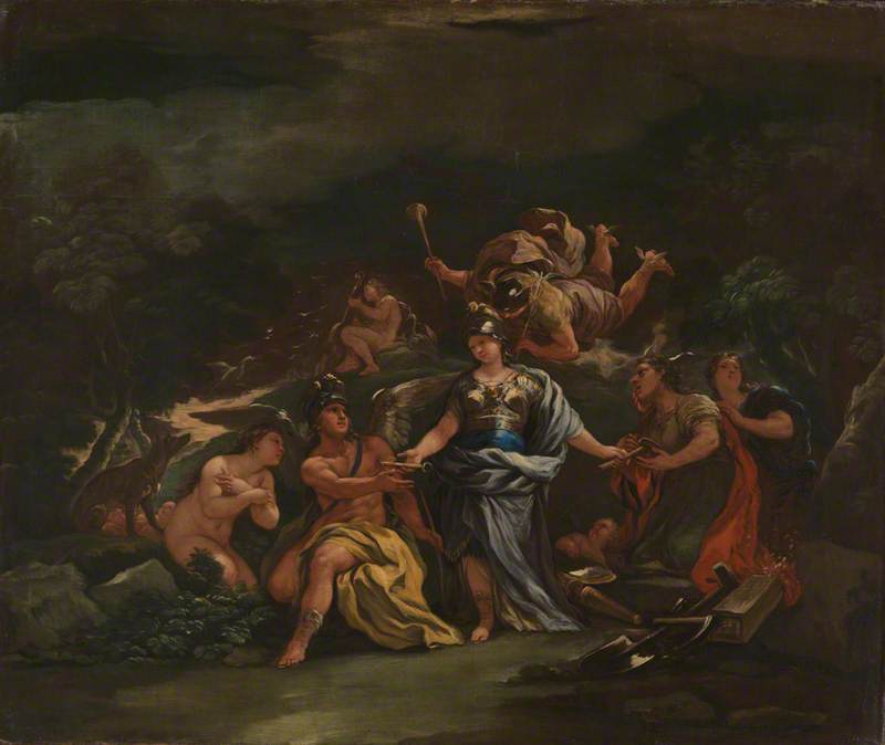 Minerve protectrice des arts et des sciences - Luca Giordano - Alpha Reproduction
