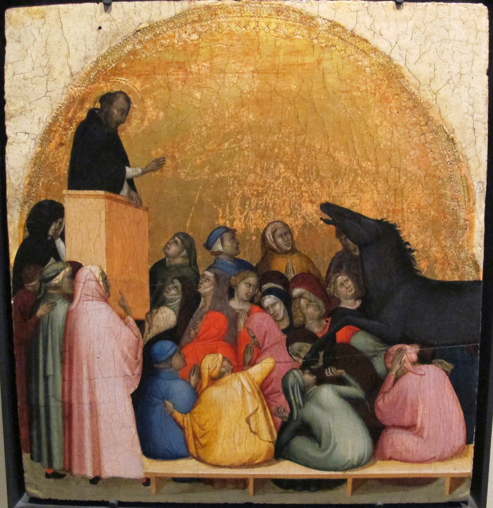 Miracle de saint Pierre martyr - Bernardo Daddi image 1 reproduction de peinture à l’huile