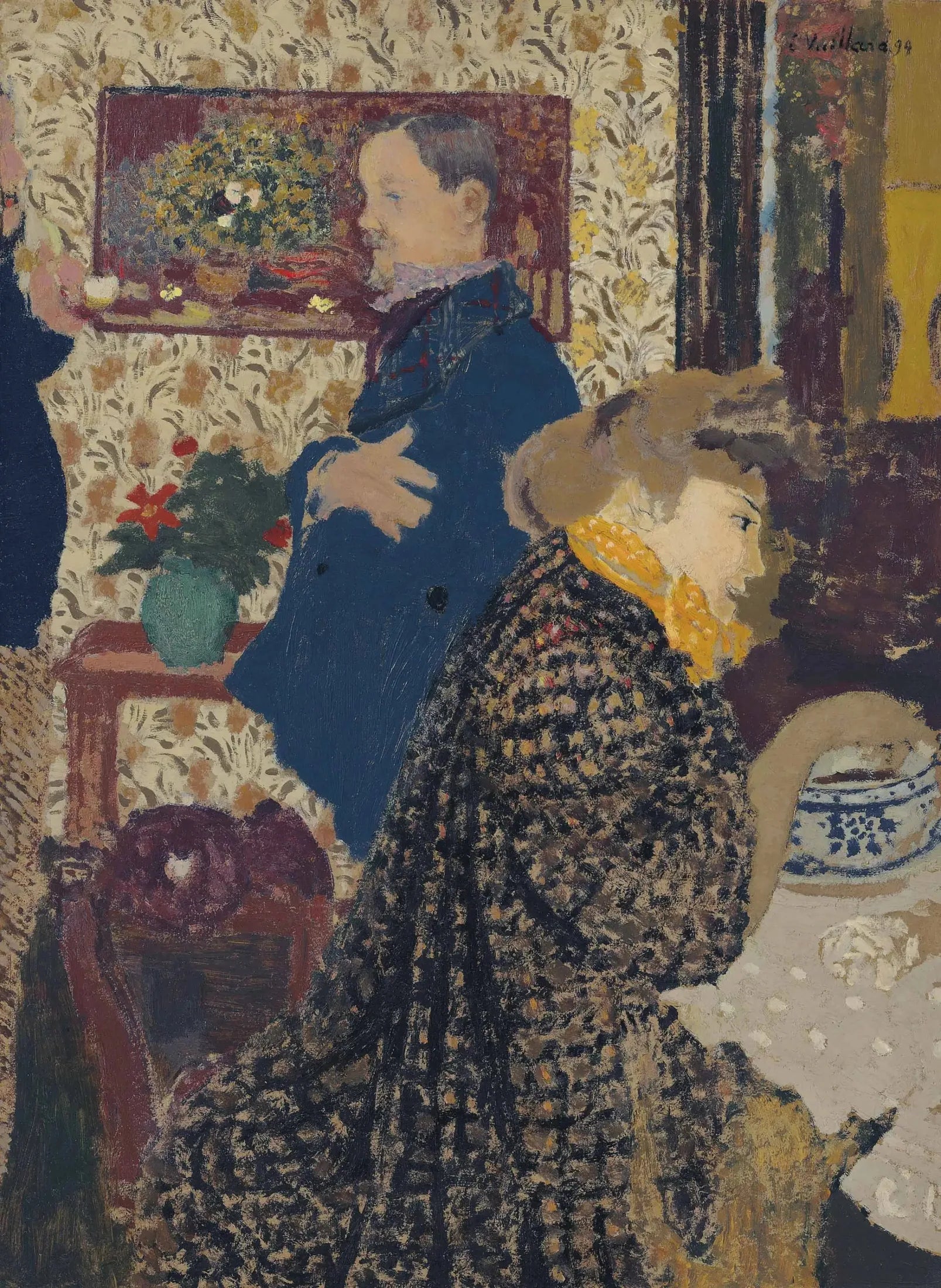 Misia et Vallotton à Villeneuve - Édouard Vuillard image 1 reproduction de peinture à l’huile