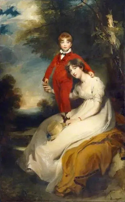 シャルル・テリュッソン夫人（旧姓サビーヌ・ロバーツ、1775-1814）とその息子シャルル・テリュッソン（1797-1856） - トーマス・ローレンス
