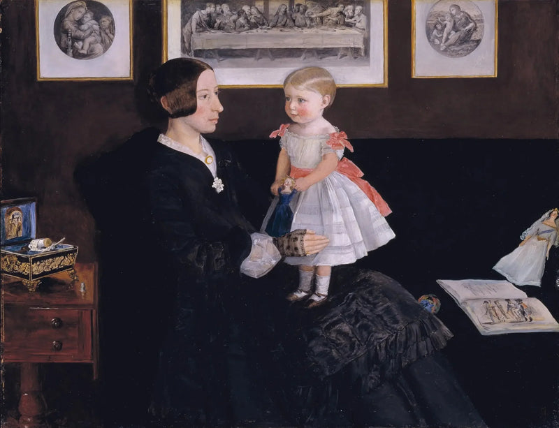 ジェームズ・ワイアット Jrと娘のサラ - ジョン・エヴァレット・ミレイ

Source:
Mme James Wyatt Jr et sa Fille Sarah - John Everett Millais