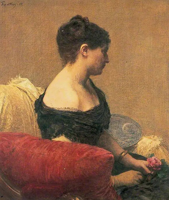 レオン・メートル夫人 - アンリ・ファンタン＝ラトゥール

Source:
Mme Léon Maître - Henri Fantin-Latour