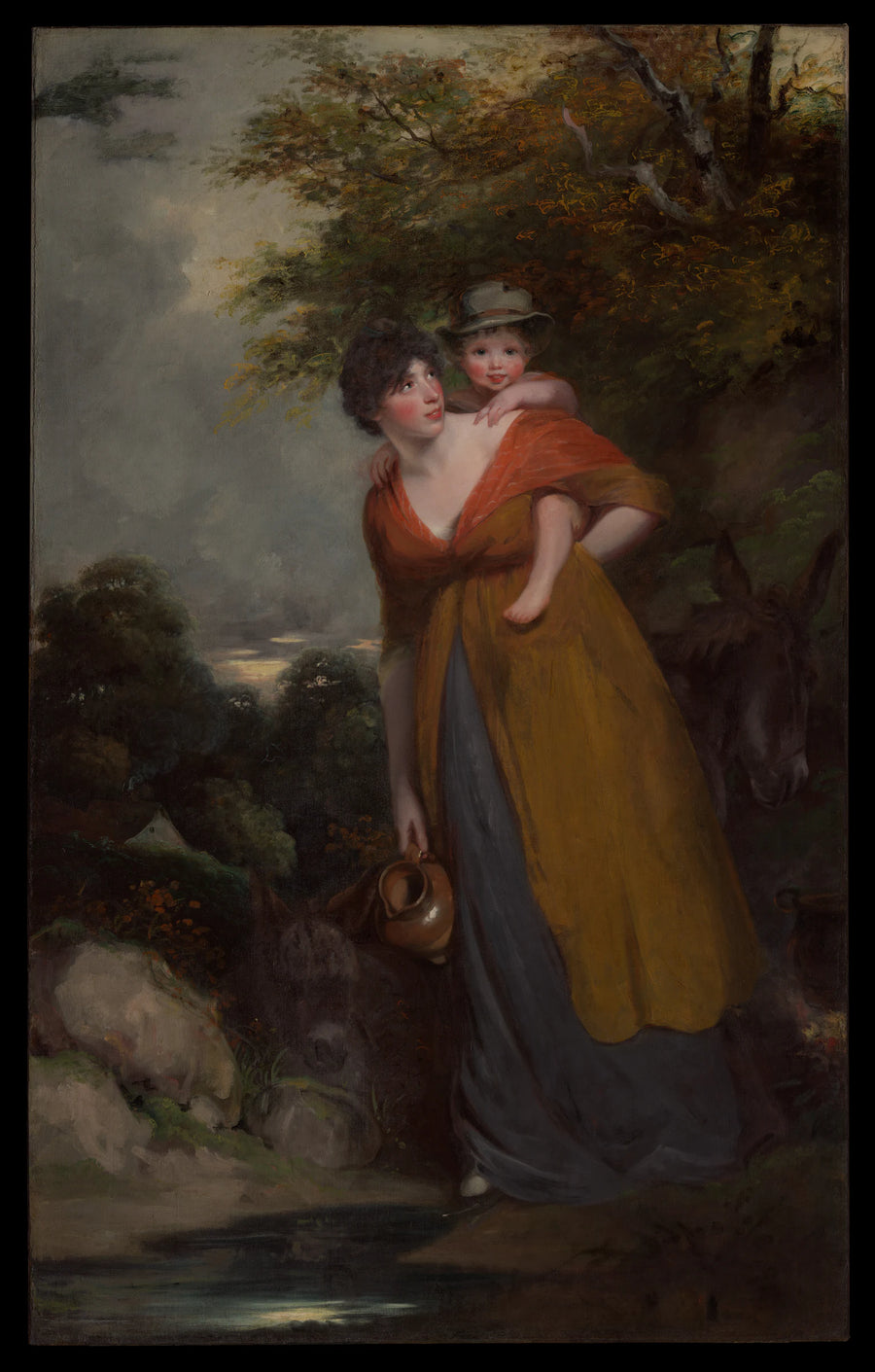 Mme Richard Brinsley Sheridan (Hester Jane Ogle, 1775/76–1817) et son fils (Charles Brinsley Sheridan, 1796–1843) - John Hoppner