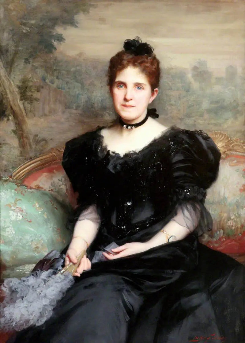 ウィリアム・ヘスケス・レバー夫人（約1851年–1913年）、後のレバー夫人 - ルーク・フィルデス

Source:
Mme William Hesketh Lever (c.1851–1913), plus tard 1re Lady Lever - Luke Fildes