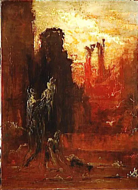 Moïse sauvé des eaux - Gustave Moreau image 1 copie de tableau peinte à la main