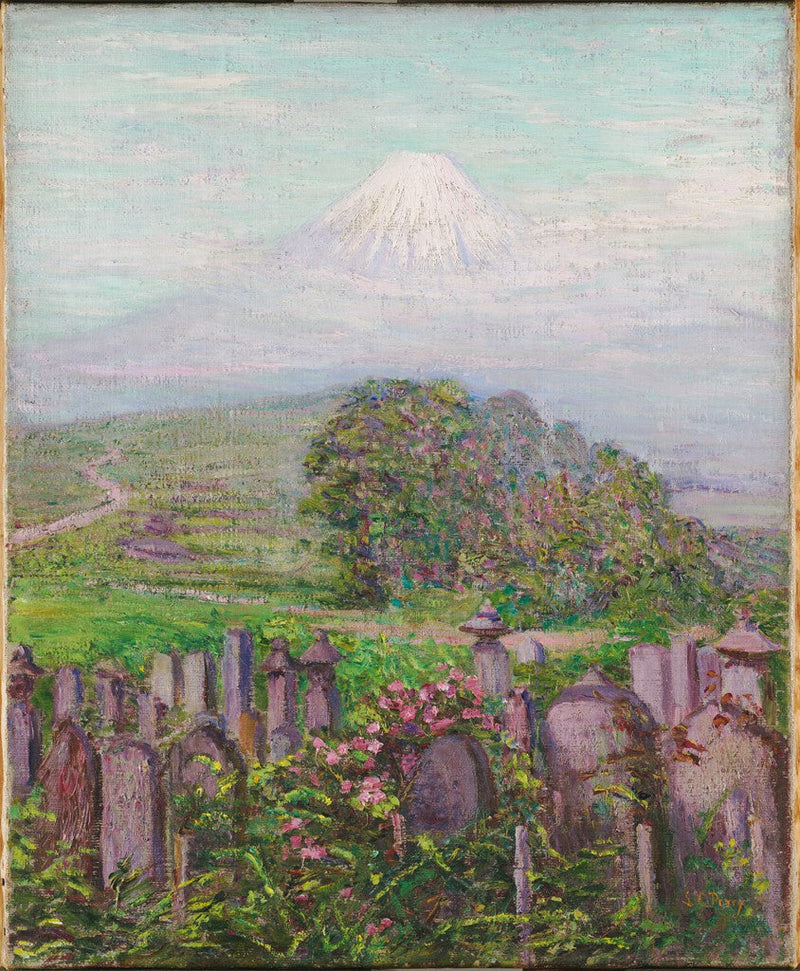 富士山とその墓石 - リラ・キャボット・ペリー