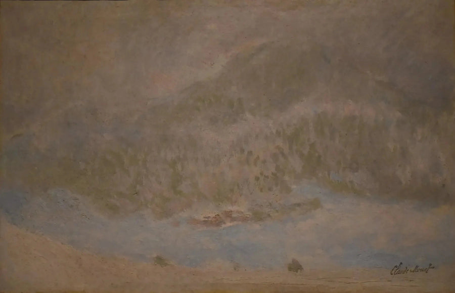 Le Mont Kolsaas, Norvège, tempête de neige de Claude Monet, 1895 – Fondation Planque FJSP-998-115, Wildenstein 1417