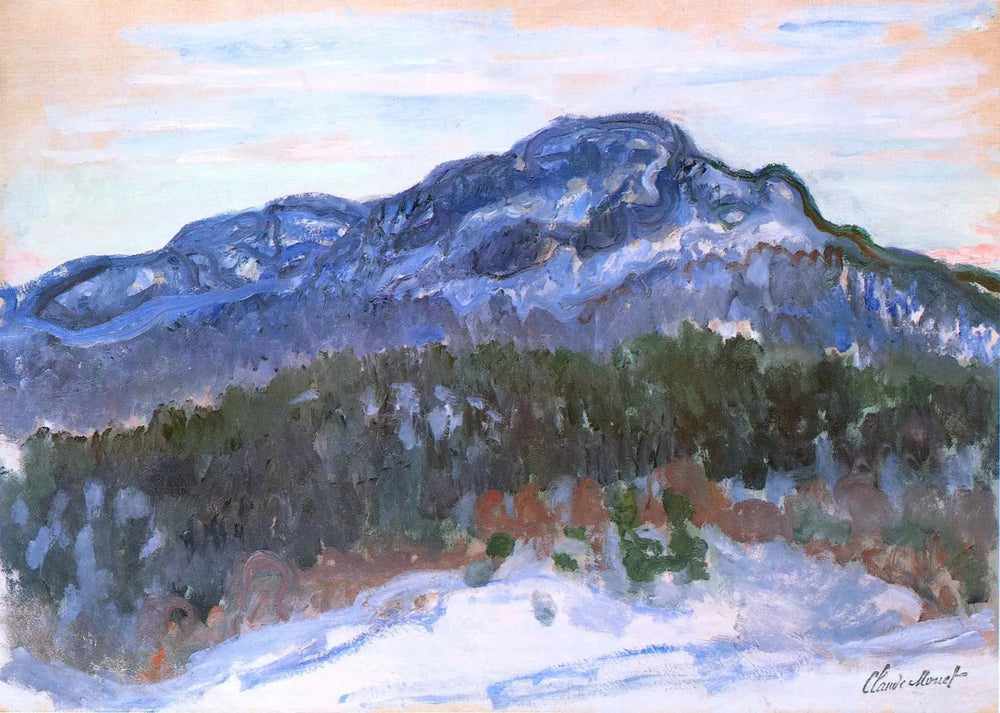 Montagne de Kolsås - Claude Monet image 1 copie peinte à la main à l’huile
